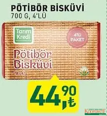 TARIM KREDİ PETİBÖR BİSKÜVİ 700 G 4'LÜ
